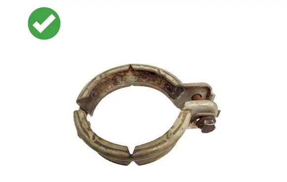 Mercedes-Benz C W203 Muffler pipe connector clamp A2034900441