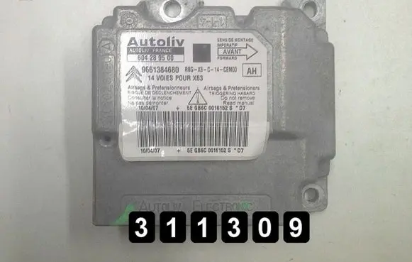 Citroen C6 Engine control unit/module 9661384680