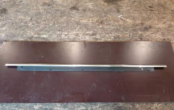 Audi A8 S8 D3 4E Rear door glass trim molding 4E0853283B
