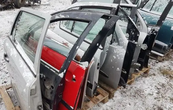 Hyundai Matrix Rear door sidabrines