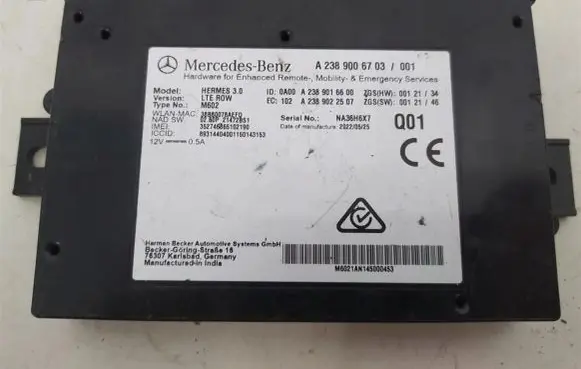 Mercedes-Benz E W238 Other control units/modules A2389006703