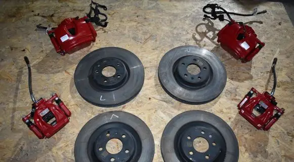 Audi A5 Brake discs and calipers set 8B3615302A 8B3615301A 8W0615601E
