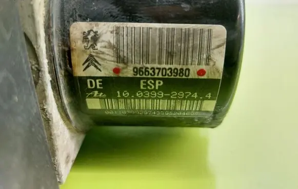 Peugeot 207 ABS Pump 9663703980