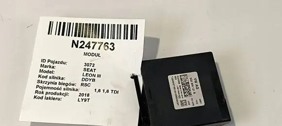 Seat Leon (5F) Central body control module 3Q0906121B