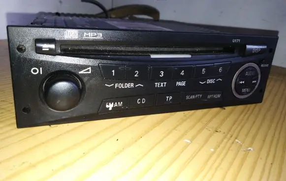 Mitsubishi Grandis Radio/CD/DVD/GPS head unit 8701A080 DY2E64WTTH 340171
