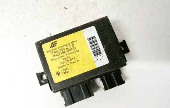 Ford Galaxy Immobilizer control unit/module 7m5953257d ym2119a366db