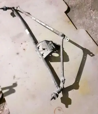 Front wiper linkage and motor
