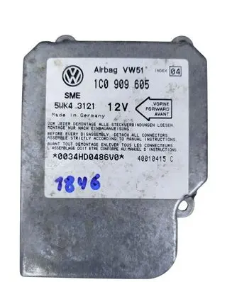 Volkswagen Sharan Airbag control unit/module 1C0909605