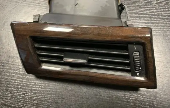 Dashboard side air vent grill/cover trim