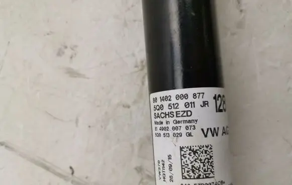 Rear shock absorber/damper