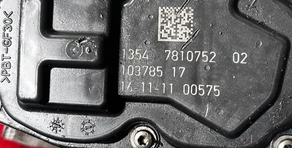 BMW 5 F10 F11 Throttle valve 1354781075202