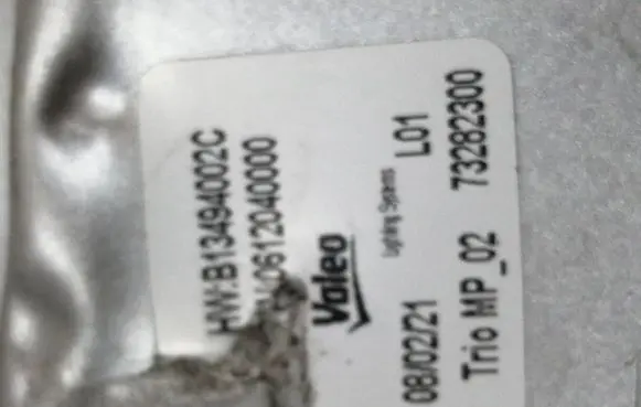 Opel Corsa F LED ballast control module 13494002C 73282300