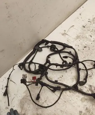 Volkswagen Touareg I Engine installation wiring loom 070971610AK 7L0906385A