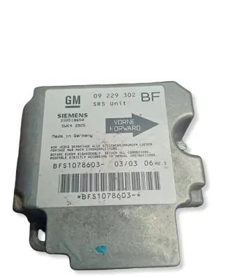 Opel Astra G Airbag control unit/module 09229302 BFS1078603 330518650