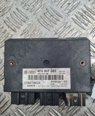 Audi A6 S6 C6 4F Tow bar trailer control unit/module 4F0907383