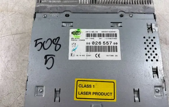 Peugeot 508 Radio/CD/DVD/GPS head unit 9802655780