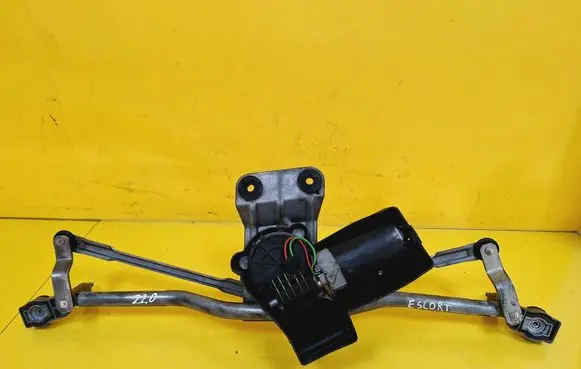 Front wiper linkage and motor