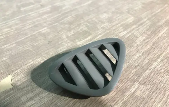 Dashboard side air vent grill/cover trim