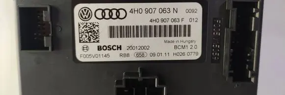 Audi A6 C7 Comfort/convenience module 4H0907063N 4H0907063F 20012002
