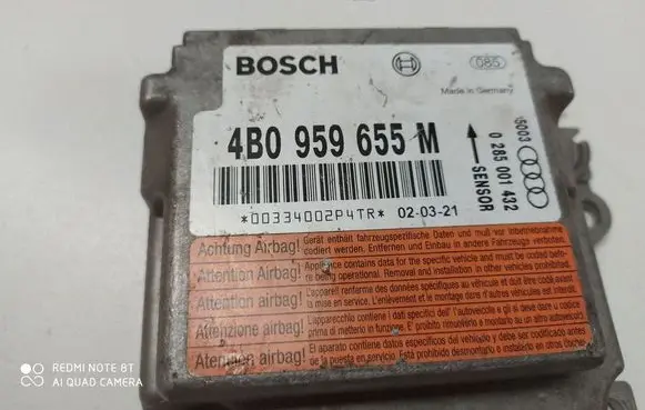 Audi A6 S6 C5 4B Airbag control unit/module 4B0959655M 0285001432