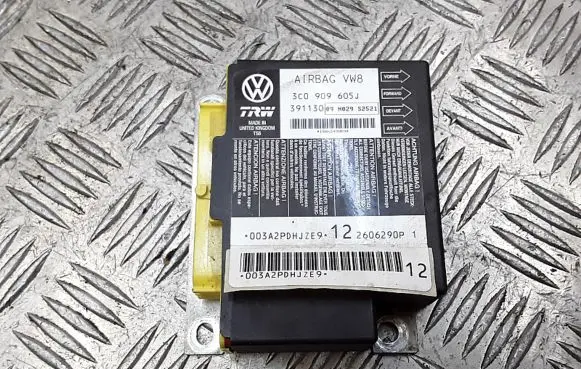 Volkswagen PASSAT B6 Airbag control unit/module 3c0909605j