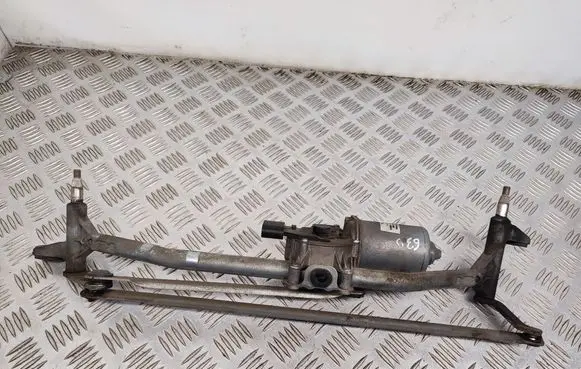 Front wiper linkage and motor