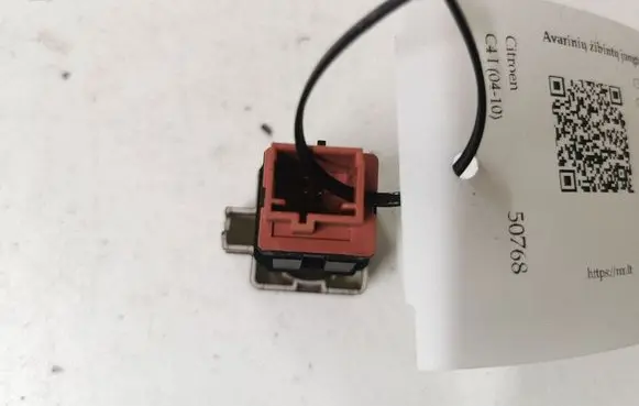 Citroen C4 I Hazard light switch 96480877KR