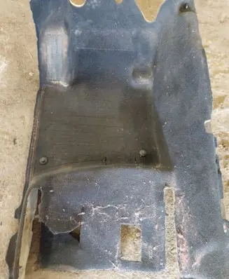 Volkswagen Touareg II Front floor carpet liner 7P1863103AP