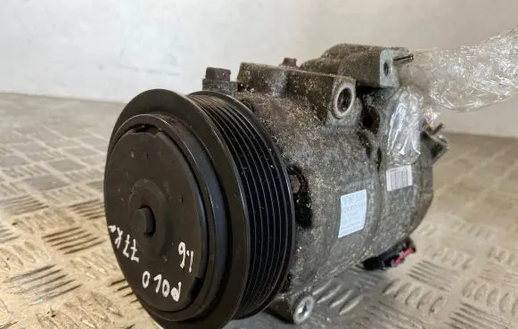 Volkswagen Polo IV 9N3 Air conditioning (A/C) compressor (pump) 6Q0820808D 20080417907 6SEU14C