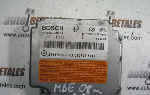 Mercedes-Benz E W211 Airbag control unit/module A2118702626