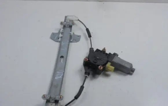 Rear door window regulator with motor