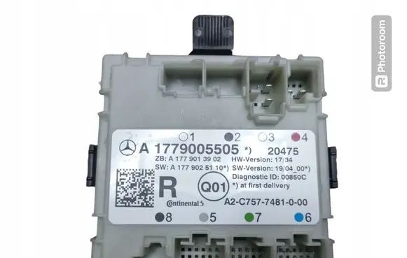 Mercedes-Benz A W177 Door control unit/module A1779005505