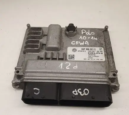 Volkswagen Polo V 6R Engine control unit/module 03P906021B 28300745 03P906021C