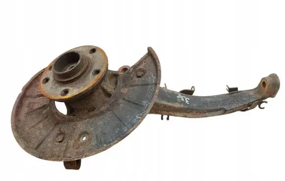 Volkswagen Touareg I Front wheel hub spindle knuckle 7L6407257A