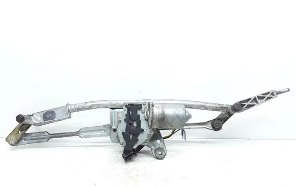 Front wiper linkage and motor