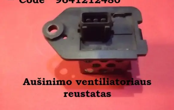 Coolant fan relay