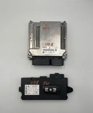 BMW 5 E60 E61 Engine ECU kit and lock set 7802266 171065051 0281012190