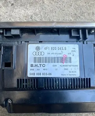Audi A6 S6 C6 4F Climate control unit 4F1820043S 5HB00883306