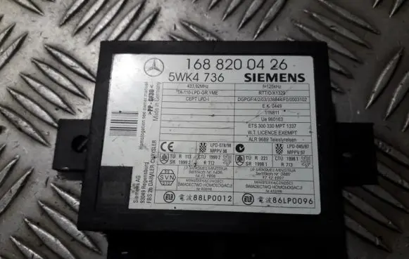 Mercedes-Benz A W168 Immobilizer control unit/module 1688200426 5wk4736