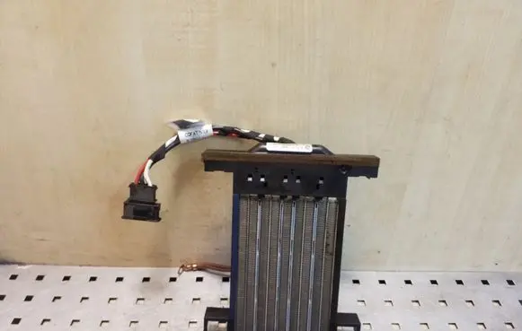 Electric cabin heater radiator