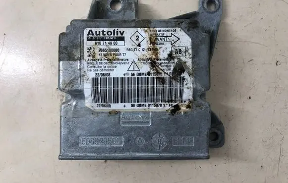 Peugeot 308 Airbag control unit/module 9665100080