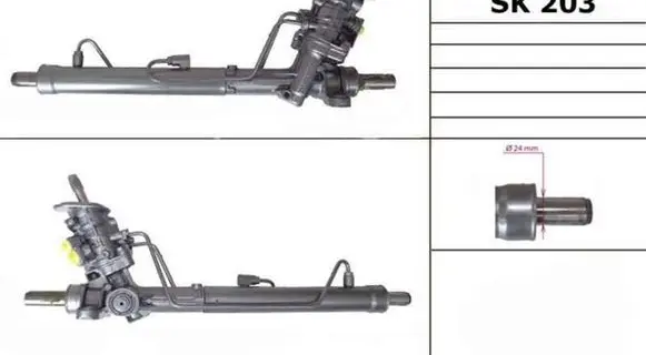 Skoda Fabia Mk1 (6Y) Steering rack 6Q1423055AH 6Q1423055L 6Q1423055M