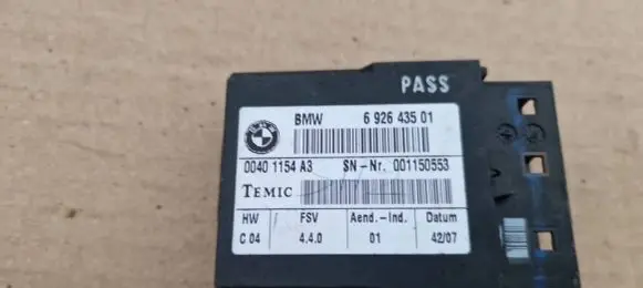BMW 5 E60 E61 Seat control module 6926435pmi 001150553 00401154A3
