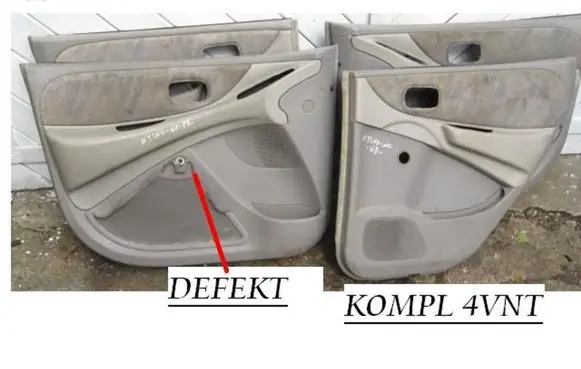 Nissan Almera Tino Front door card panel trim