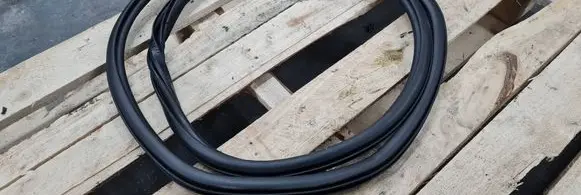 Rubber seal rear door
