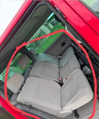 Volkswagen Transporter - Caravelle T4 Rear seat