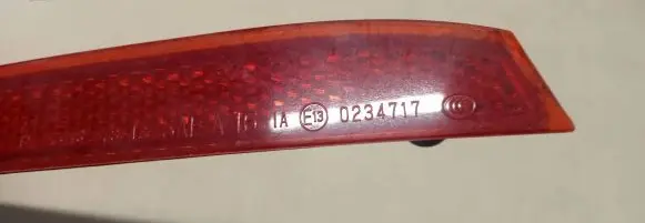 Lexus NX Rear tail light reflector 0234717