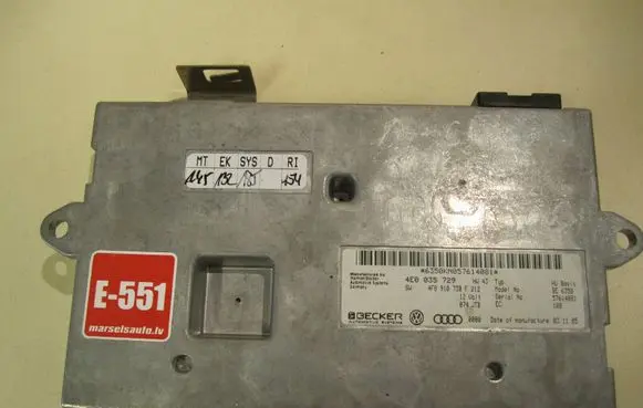 Audi A6 S6 C6 4F MMI control unit 4E0035729