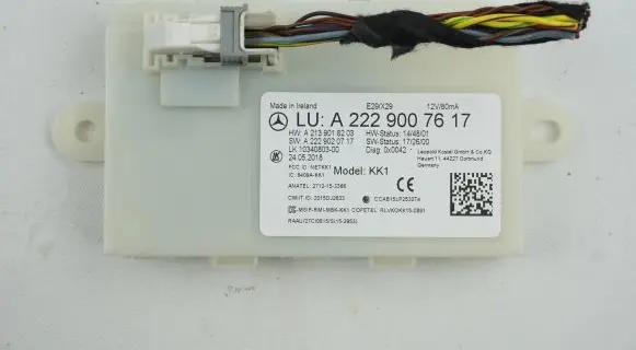 Mercedes-Benz E W213 SAM control unit A2229007617 A2139018203 A2229020717