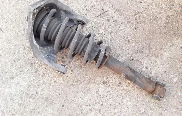 Peugeot 407 Front shock absorber with coil spring 9651485780